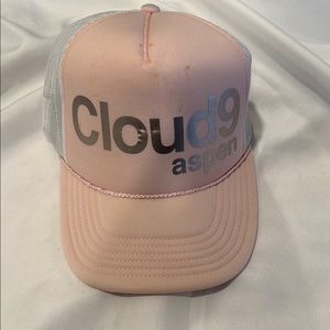 Cloud 9 Pink and Gray Trucker Hat with Logo